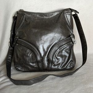 Cole Haan Bronze Pewter Adjustable Strap Hobo Bag